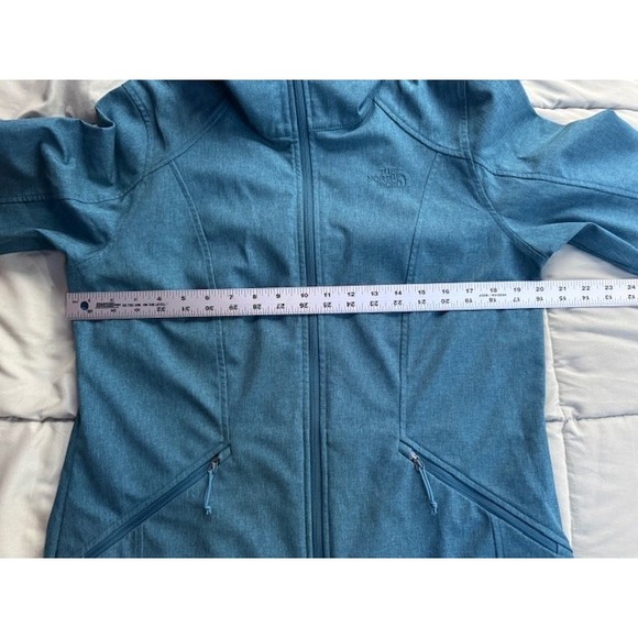 The North Face Windwall Full Zip Soft Shell‎ Blue Green Teal Jacket Womens LRG - Picture 10 of 13